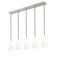 Z-Lite Farrell 5 Light Linear Chandelier, 6in. W x 11in. H, Brushed Nickel 3043P6-5L-BN - alternate 7